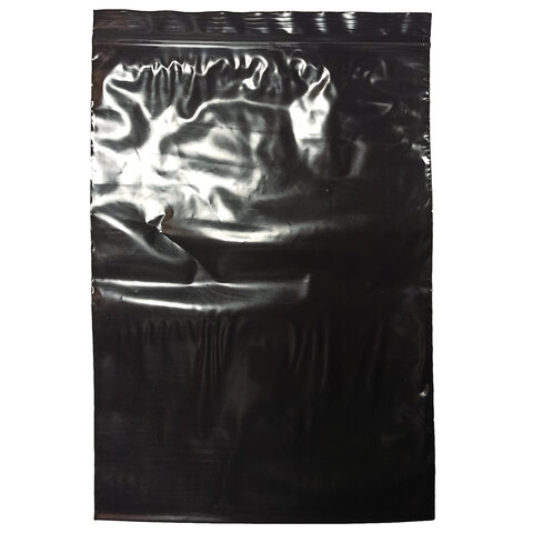 пакеты zip-lock очень прочные, комплект 100 шт., 200x300 мм, пвд, 80 мкм, чёрные, brauberg, 608931
