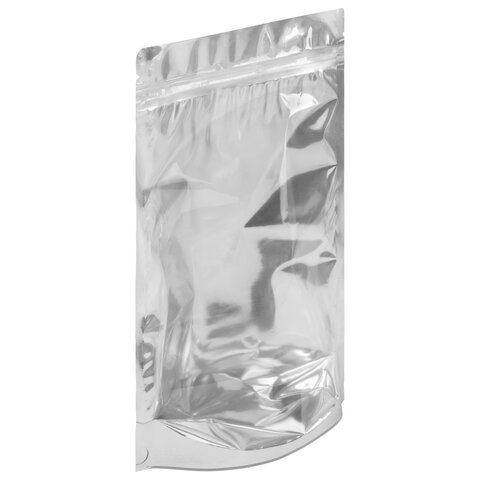 пакеты дой-пак с замком zip lock, металлизированная + прозрачная стенка, 180х260 + 40 мм, комплект 1