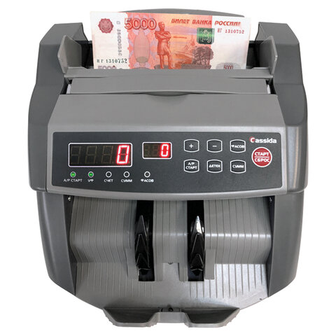 счетчик банкнот cassida 5550 uv dl, 1000 банкнот/мин, уф-детекция, фасовка