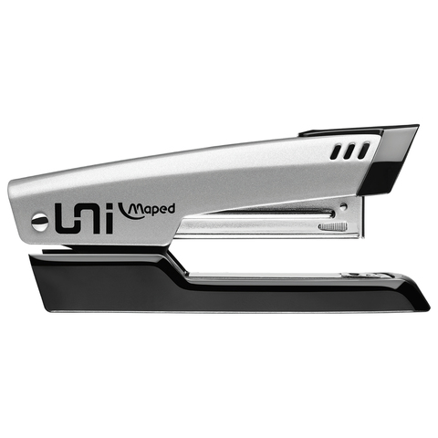 степлер №24/6, 26/6 металлический maped "universal metal" + 400 скоб, до 25 листов, серый, 539200, 0