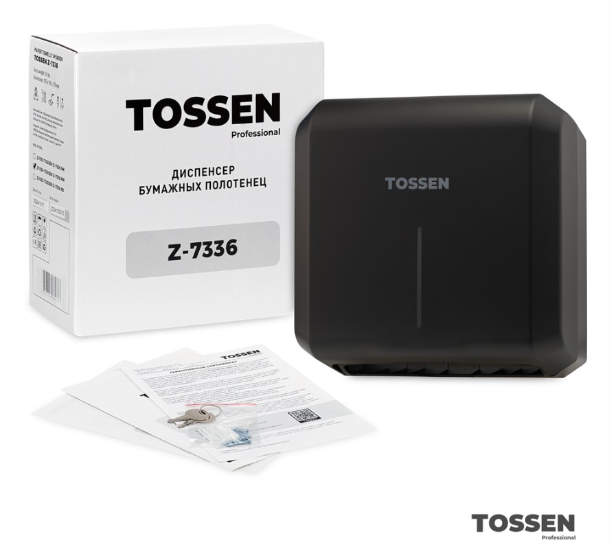 диспенсер бумажных полотенец tossen z-7336 pb