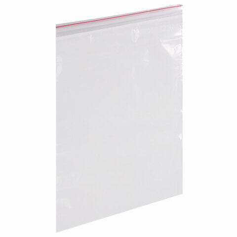 пакеты с замком zip lock "зиплок", комплект 100 шт., 250х300 мм, пвд, толщина 40 микрон, brauberg, 6