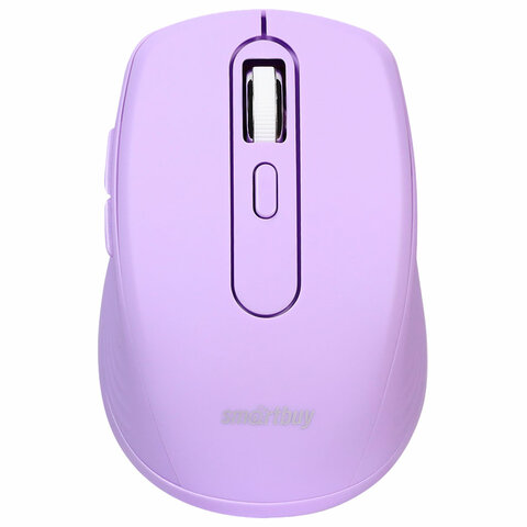 мышь беспроводная бесшумная smartbuy 611ag-v, usb, 4 кнопки + 1 колесо, оптическая, лиловая, 02033, 