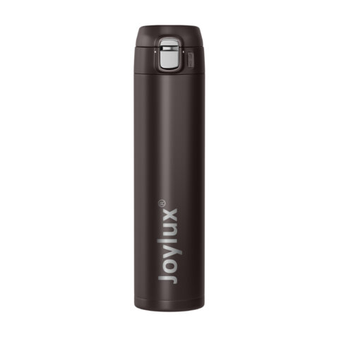 термокружка 520 мл joylux (джойлюкс) ultra brown, нержавеющая сталь sus304, коричневый матовый, 7002