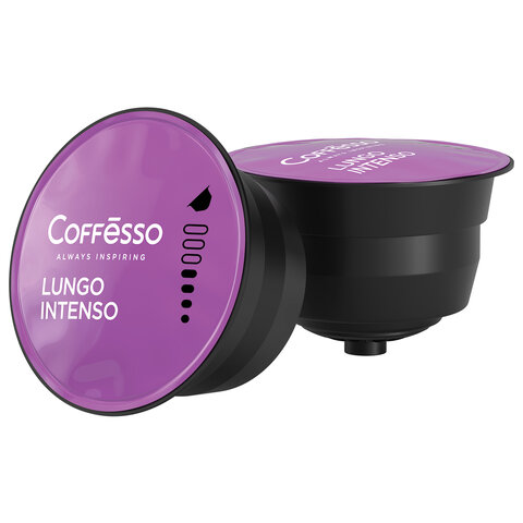 кофе в капсулах coffesso "lungo intenso" для кофемашин dolce gusto, 16 порций, 102153