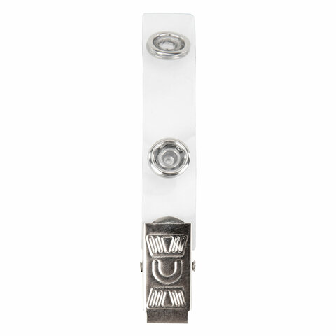 клипсы для бейджей прозрачные, комплект 10 штук, brauberg, 238786