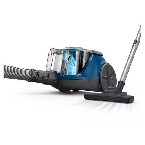 пылесос philips xb2022/01 с контейнером "циклон", 1800 вт, мощность всасывания 360 вт, синий