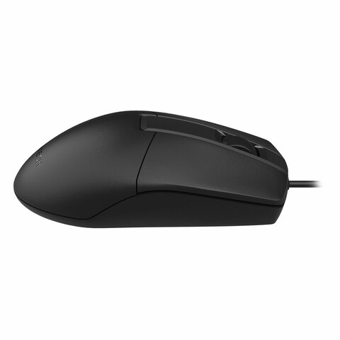 мышь проводная a4tech op-330, usb, 2 кнопки + 1 колесо-кнопка, оптическая, черная, 1530236