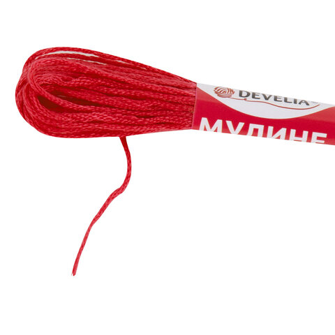 нитки для вышивания (мулине), набор 25 цветов, 10 м, полиэфир, develia (девелиа), 665430