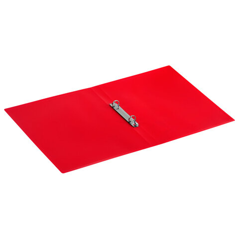 папка на 2 кольцах а4 brauberg universal, 25 мм, красная, до 170 листов, 0,5 мм, 273032
