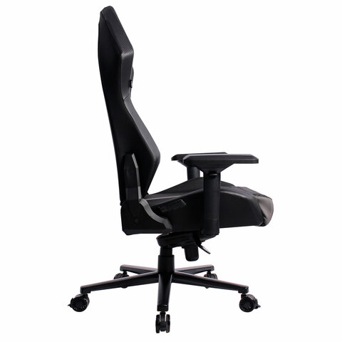 кресло brabix premium "core gm-160", мультиблок, 4d подлокотники, литой поролон, черное/серое, 53295
