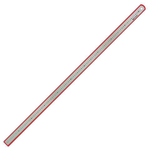 линейка металлическая 100 см, brauberg, европодвес, 210311