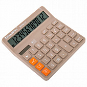 Калькулятор настольный BRAUBERG DIGITAL-12-BG (151х152 мм), 12 разрядов, двойное питание, БЕЖЕВЫЙ, 2