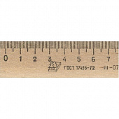 Линейка деревянная 30 см, ЛП-300, МОЖГА, С07, C07