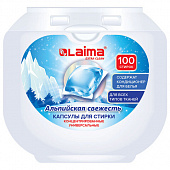 Капсулы для стирки концентрат 3 в 1, GIGA PACK с кондиционером 100 шт., АЛЬПИЙСКАЯ СВЕЖЕСТЬ, LAIMA, 