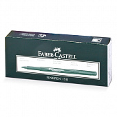 Ручка капиллярная (линер) FABER-CASTELL "Finepen 1511", СИНЯЯ, корпус темно-зеленый, линия письма 0,
