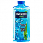 Комплексное средство для очистки воды в бассейнах, 1 л, КРИСТАЛПУЛ COMPLEX 4 в 1, концентрат, KPCX1S
