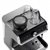 Кофейная станция KITFORT КТ-789, 1550 Вт, объем 2,8 л, для зерен 250 г, ручной капучинатор, серая