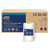Бумага протирочная с центральной вытяжкой 270 метров, Tellus/TORK Reflex (M4) 1-слойная, КОМПЛЕКТ 6 