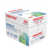 Бумага офисная А4, 80 г/м2, 500 л., марка С, ОФИСМАГ, Россия, 146% (CIE), 110532