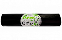 Мешки для мусора 60 л. черные 20 шт/рул, 30 мкм Прочные, Eco City, 80*30
