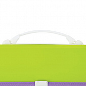 Папка-портфель пластиковая BRAUBERG "JOY", А4 (330х245х35 мм), 13 отделений, с окантовкой, салатовая