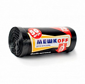 Мешки для мусора 30 л. черные 50 шт/рул, Мешкоff, 8 мкм 