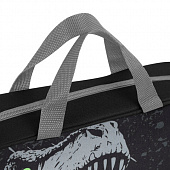 Папка на молнии с ручками BRAUBERG А4, 1 отделение, полиэстер, 80 мм, "Scary dino", 273308