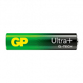 Батарейки КОМПЛЕКТ 8 шт., GP Ultra Plus G-Tech, AAA (LR03), алкалиновые, мизинчиковые, 24AUPA21-2CRB
