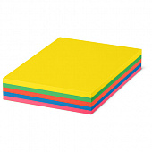 Бумага цветная CLAIREFONTAINE, А4, 80 г/м2, 500 л. (5 цветов x 100 л.), микс интенсив, Франция, 1704