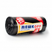 Мешки для мусора 30 л. черные 30 шт/рул, 8 мкм, Мешкоff