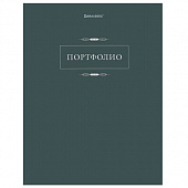 Папка-портфолио универсальная, 4 кольца, 20 файлов, 7БЦ матовая, BRAUBERG "Classic", 117554
