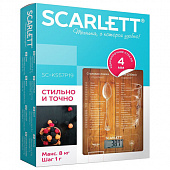 Весы кухонные SCARLETT SC-KS57P19, электронный дисплей, максимальный вес 10 кг, тарокомпенсация, сте