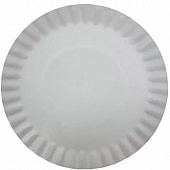 Тарелка картон D=230 (кругл) белая (100/800шт*кор) ПОС22325