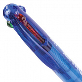Ручка многоцветная шариковая автоматическая BRAUBERG "MULTICOLOR", 4 ЦВЕТА, линия письма 0,35 мм, 14