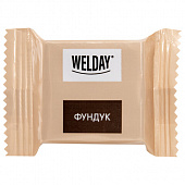 Шоколад порционный WELDAY (ВЭЛДЭЙ), ассорти 6 вкусов, 810 г (54 плитки по 15 г), пакет, 622409