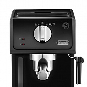 Кофеварка рожковая DELONGHI ECP31.21, 1100 Вт, объем 1 л, ручной капучинатор, черная