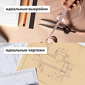 Бумага масштабно-координатная (миллиметровая), рулон 640 мм х 20 м, оранжевая, 65 г/м2, STAFF, 12899