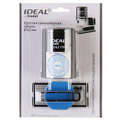 Печать самонаборная 2-круга, оттиск D=42 синий, TRODAT IDEAL 46042DB-R2, крышка, КАССА В КОМПЛЕКТЕ, 