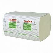 Полотенца бумажные 200 шт., LAIMA (H3) ADVANCED WHITE, 2-слойные, белые, КОМПЛЕКТ 15 пачек, 23х20,5,