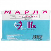 Марля медицинская отбеленная NEW LIFE отрез 0,9х10 м, плотность 30 (±2) г/м2, 94266