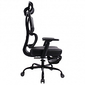 Кресло BRABIX PREMIUM "Venom GM-530", подножка, синхромеханизм, экокожа/сетка, черное/серое, 532951